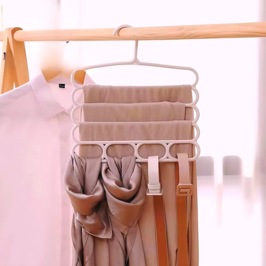 علاقة ملابس بلاستيكيه متعددة الطبقات موفرة للمساحة