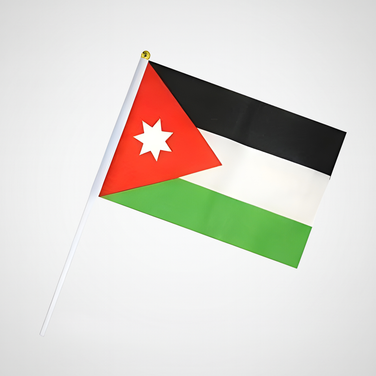 علم الأردن اليدوي الصغير بعصا