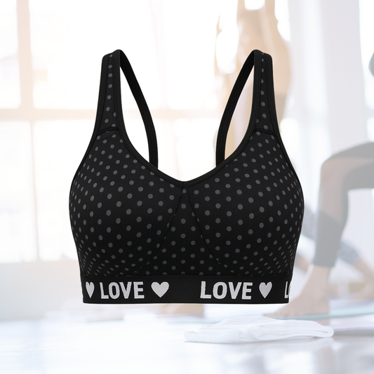 برا رياضية -SPORT بولكا دوت – خصر LOVE