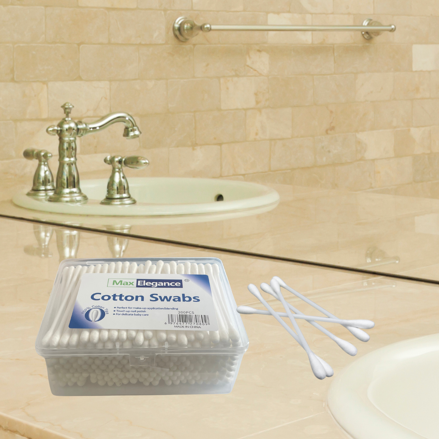 نكاشات اذان قطنيه  - عبوة ٢٠٠ قطعه