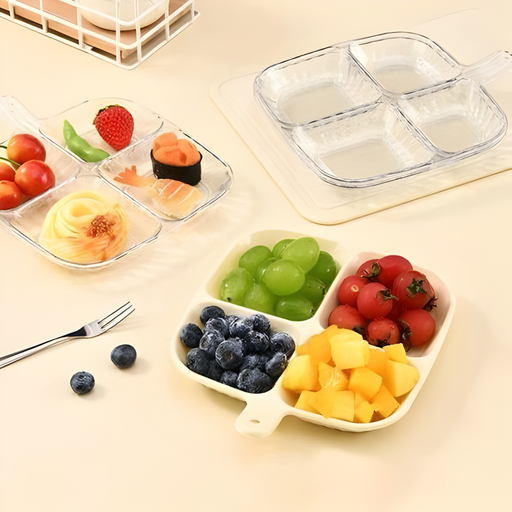 طبق تقديم اكريليك مقسم