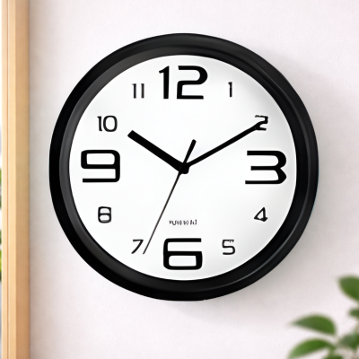 ساعة حائط دائرية بتصميم عصري19 سم