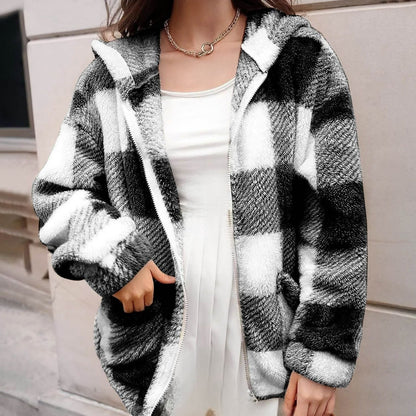 جاكيت ستاتي فرو ناعم  انيق ودافي