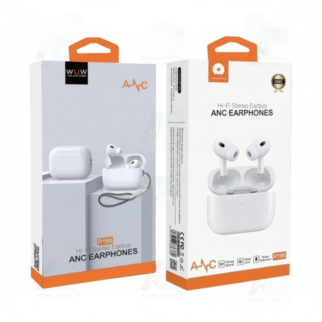 TWS Earphones R199With ANC سماعات بلوتوث مع مانع ضجيج