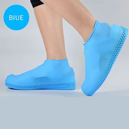 زوج غطاء حذاء سيليكون مقاوم للماء وغير قابل للانزلاق