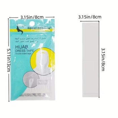 لاصق حجاب شفاف مزدوج الوجهين – عبوة 36 قطعة