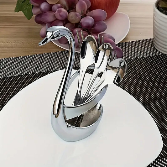 ستاند ملاعق ستانلس على شكل وزّه