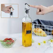 طقم قوارير زيت وخل زجاج