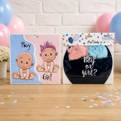 بالون كشف جنس الجنين (Gender Reveal) مع قصاصات الورق