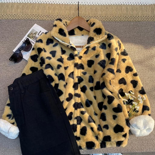 جاكيت نسائي فرو قصير