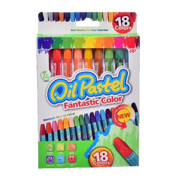 (Oil Pastel)  ألوان زيتية 18لون