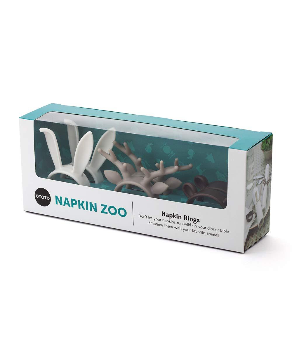 مجموعة حلقات مناديل السفره – Napkin Zoo (6 قطع متنوعه)