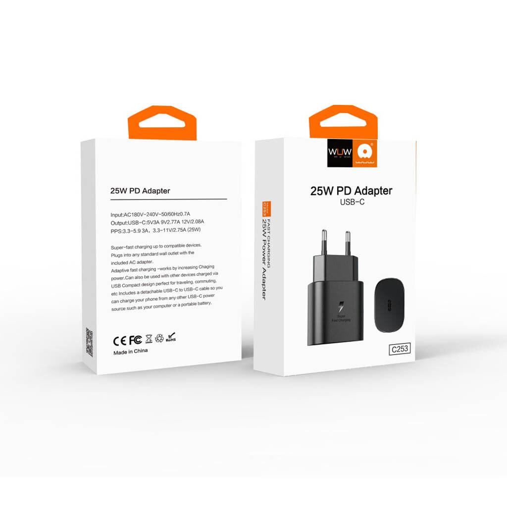 راس شاحن سريع 25 واط PD USB-C