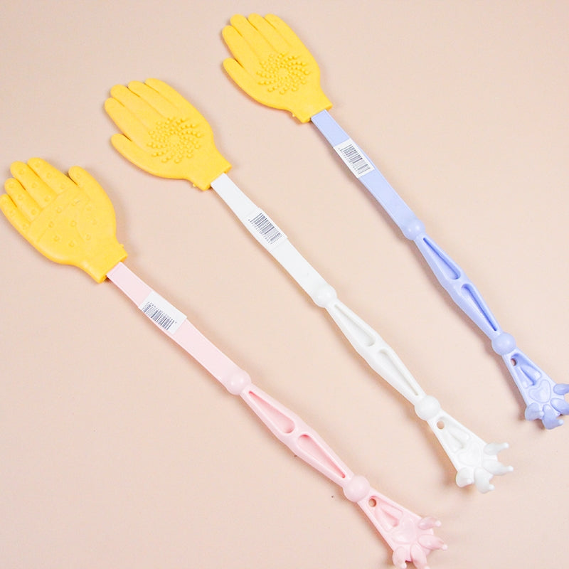 حكاكة ظهر سيليكون بمقبض بلاستيكي