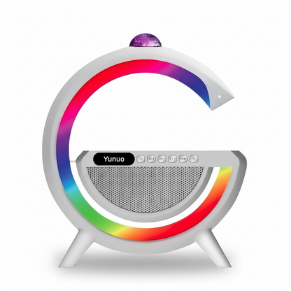 سبيكر دائري مع إضاءة RGB وشاحن لاسلكي – YUNUO YN-2366 (15W)
