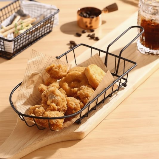 سلة تقديم طعام معدنيه