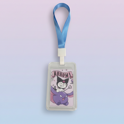 حامل بطاقة تعريف برسوم كرتونيه ملونه