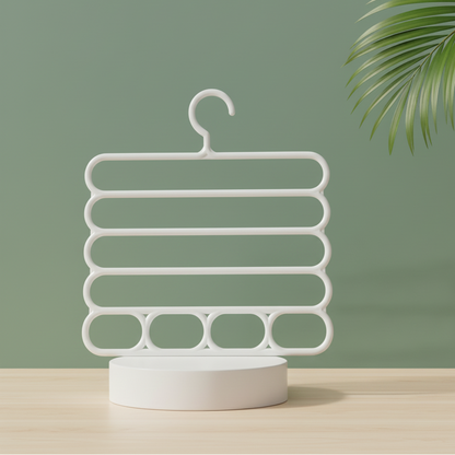 علاقة ملابس بلاستيكيه متعددة الطبقات موفرة للمساحة