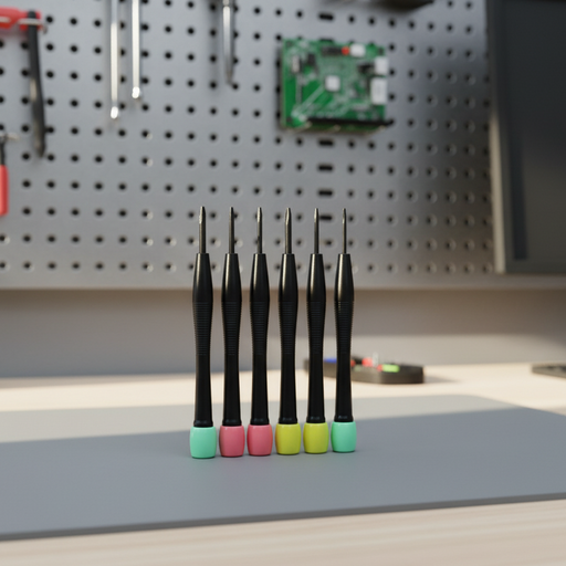 طقم مفكات براغي دقيقة  ماركة CXH، مكون من 6 قطع