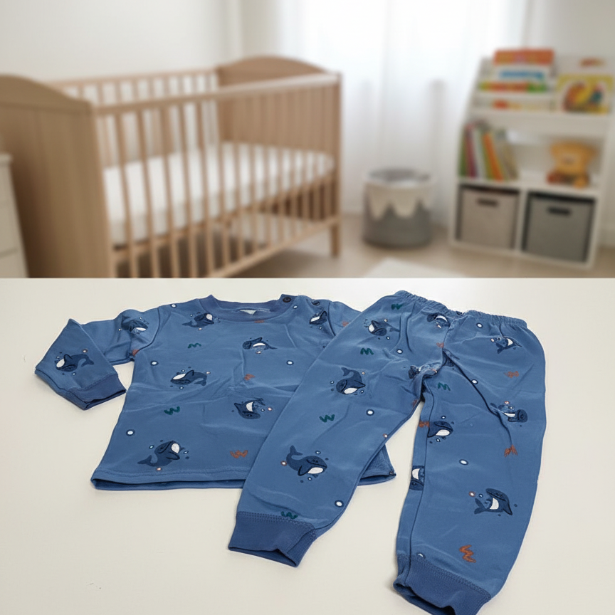 بيجامة أطفال ولادي كم طويل