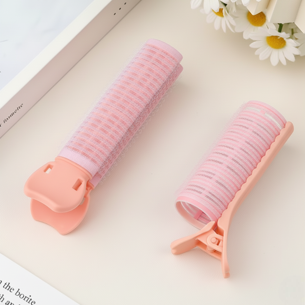 لفّافات شعر بدون حرارة لزيادة الحجم – قطعتان لرفع الجذور