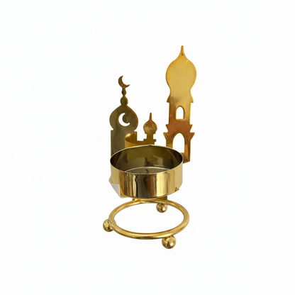 شمعدان مذهب بتصميم رمضاني