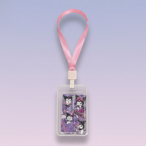 حامل بطاقة تعريف برسوم كرتونيه ملونه