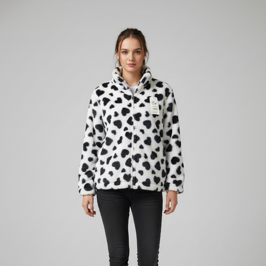 جاكيت نسائي فرو قصير