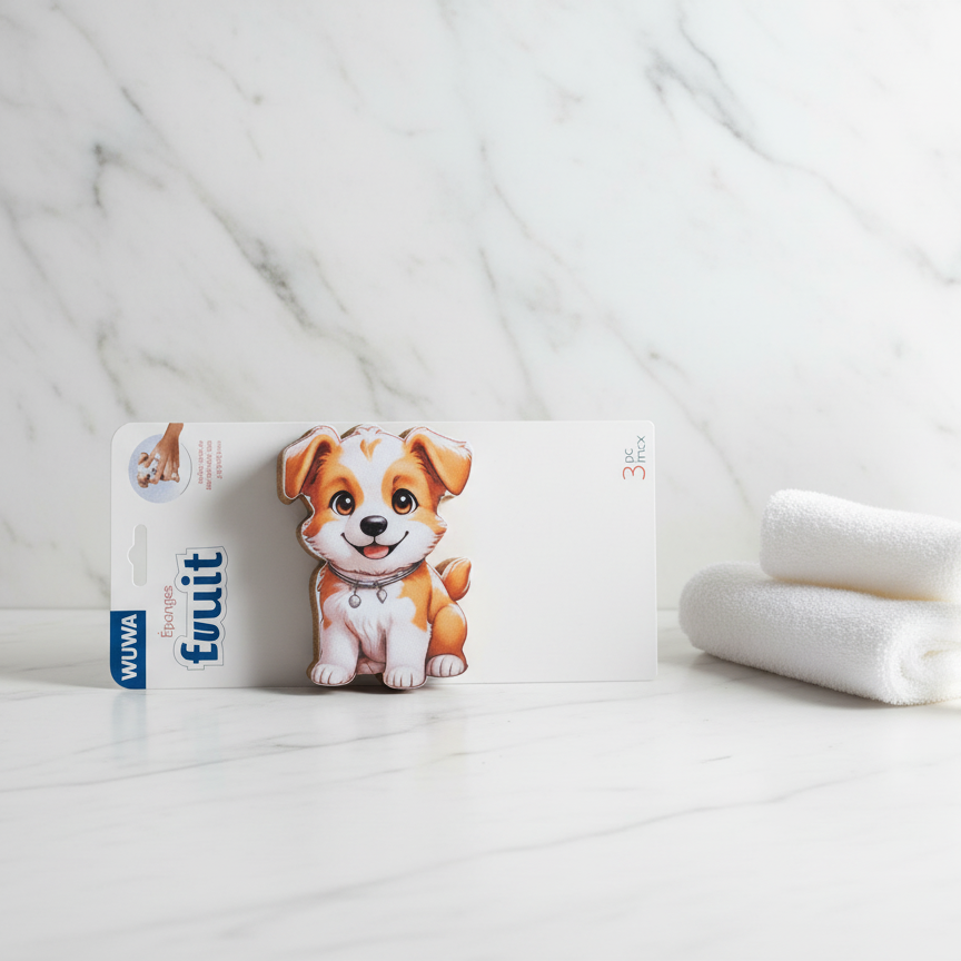 اسفنجات تنظيف على شكل حيوانات (عدد3)