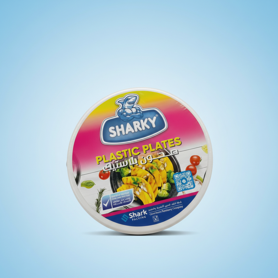 صحون بلاستيكSHARKY  صغير(عدد20)
