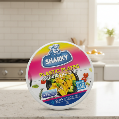 صحون بلاستيكSHARKY  صغير(عدد25)