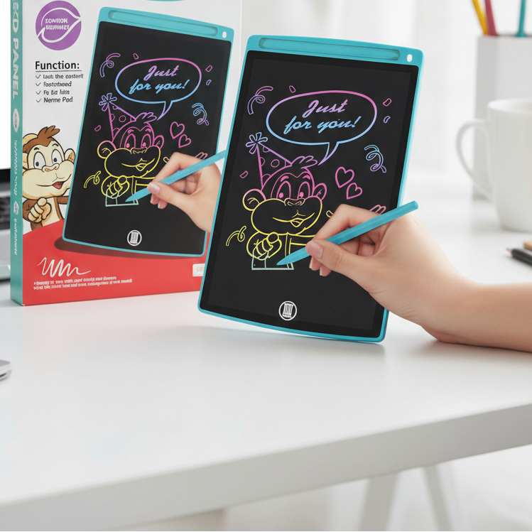 لوح كتابة ورسم إلكتروني LCD للأطفال 8.5 إنش