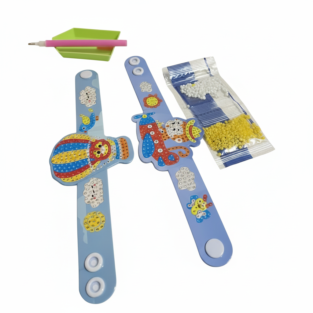 أساور الماس 5D للأطفال – طقم صنع يدوي ممتع