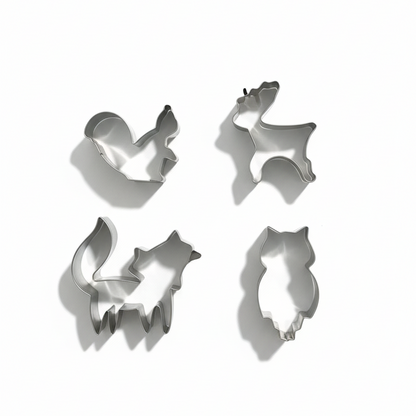 قوالب ستانلس ستيل لتشكيل الكوكيز -اشكال حيوانات مرحه (عدد4)