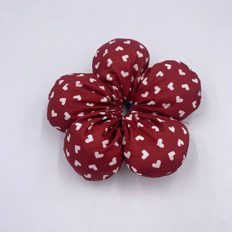 ربطة شعر وردة قماش منفوخة