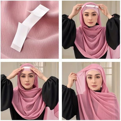 لاصق حجاب شفاف مزدوج الوجهين – عبوة 36 قطعة