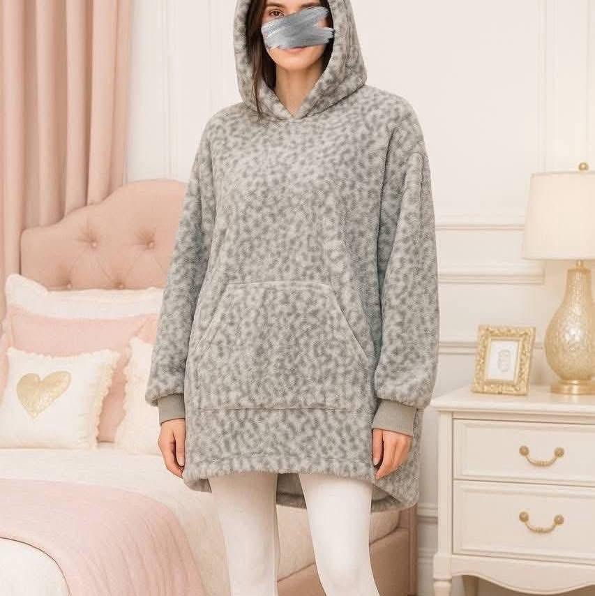 هودي ستاتي تايغر OVERSIZE مبطن فرو