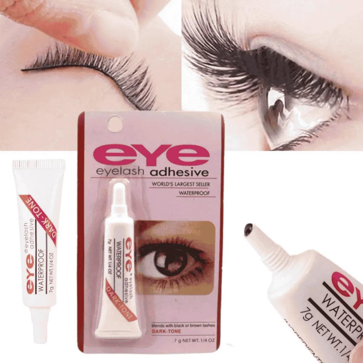 لاصق رموش صناعية (EYE) مقاوم للماء باللون الداكن