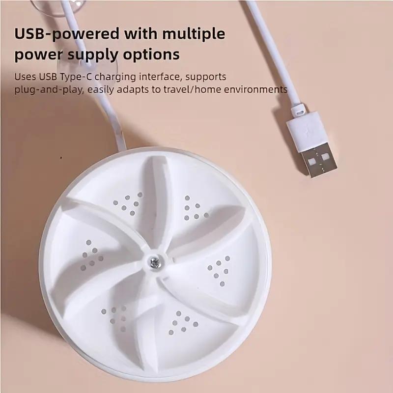 غسالة ملابس محمولة USB صغيرة 30 واط – لتنظيف الملابس الداخلية والجوارب