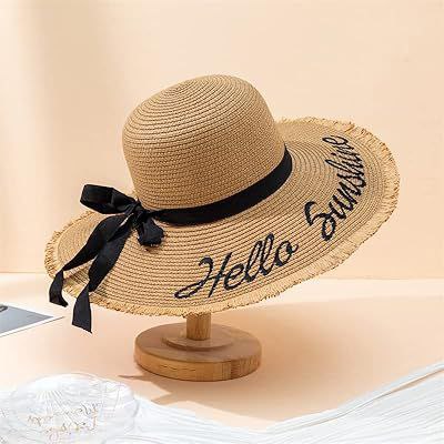 Hello Sunshine طاقية قش نسائية