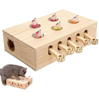 لعبة تفاعلية للقطط داخل المنزل – Whack-a-Mole Cat Puzzle Toy