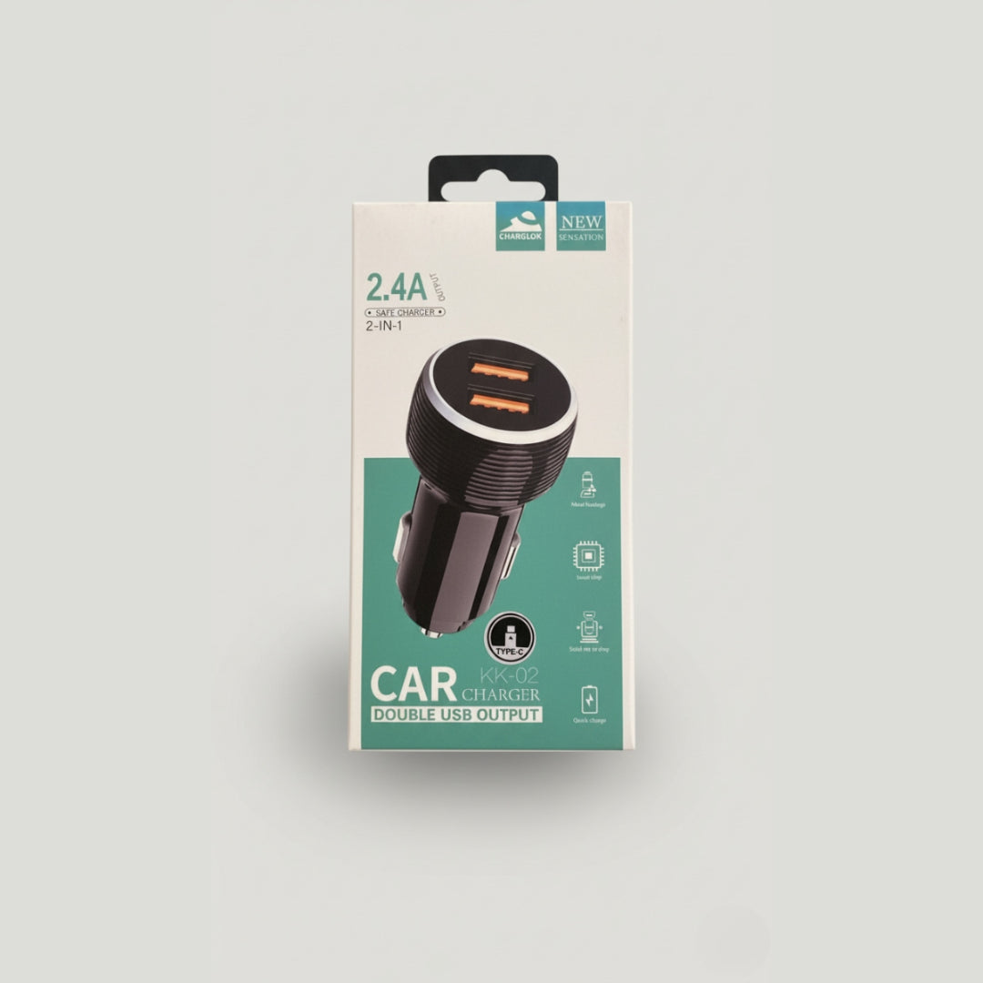 2.4 A شاحن سيارة CHARGLOK (مخرج مزدوج USB)
