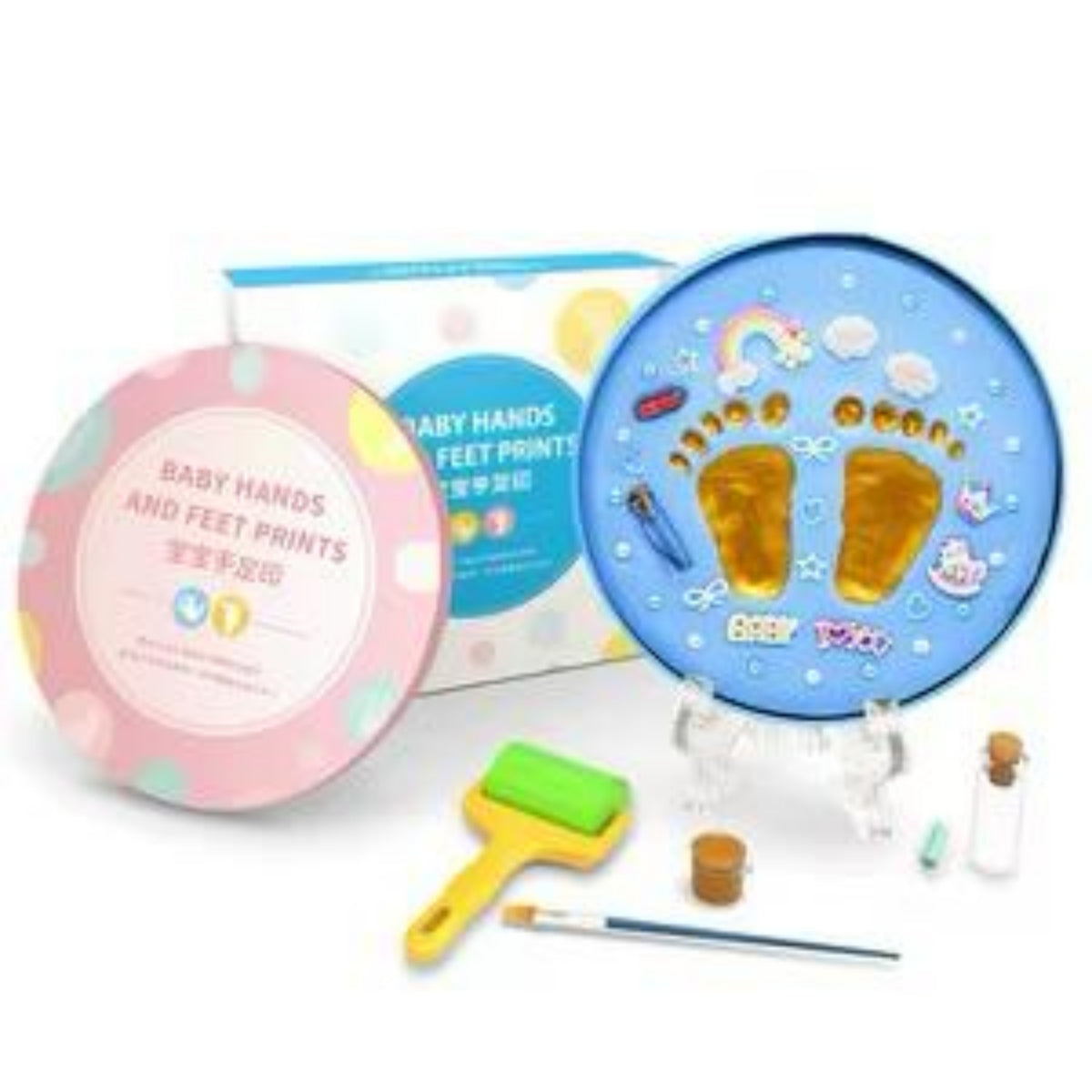 طقم بصمة يد وقدم الطفل – Baby Hand & Foot Print Kit